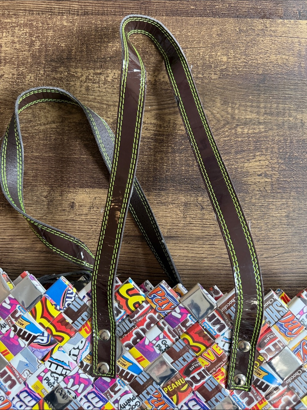 Nahui Ollin Candy Wrapper Purse New - Picture 4 of 5